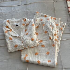 American Eagle Halloween Cotton Gauze PJ Set